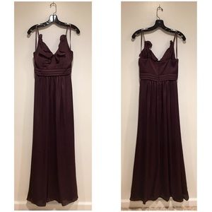 BCBG Paris Wine Long Evening or Prom Dress - 2